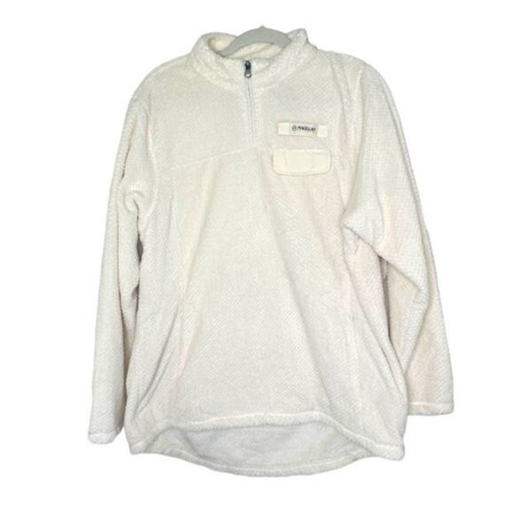 Magellan Outdoor Sherpa Pullover Sweater Women's Size XL White Classic Fit - Picture 1 of 9
